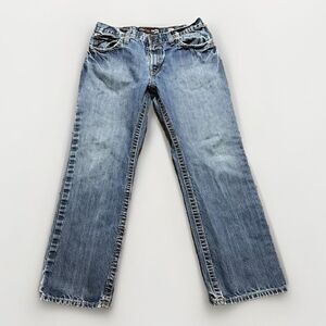Ariat Jeans Mens 35x32 FR M4 Low Rise Boot Cut Medium Wash Denim Work
